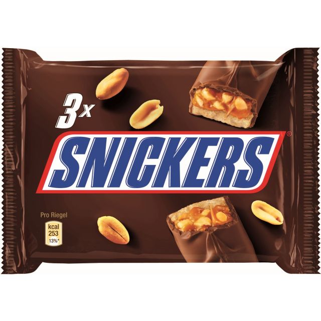 MDE Snickers 3-pack 150g