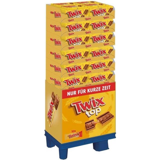 MDE Twix Top 10Pack 210g, Display, 210pcs