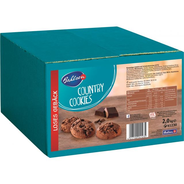 Bahlsen Country Cookies  ca. 250 Stück 2000g