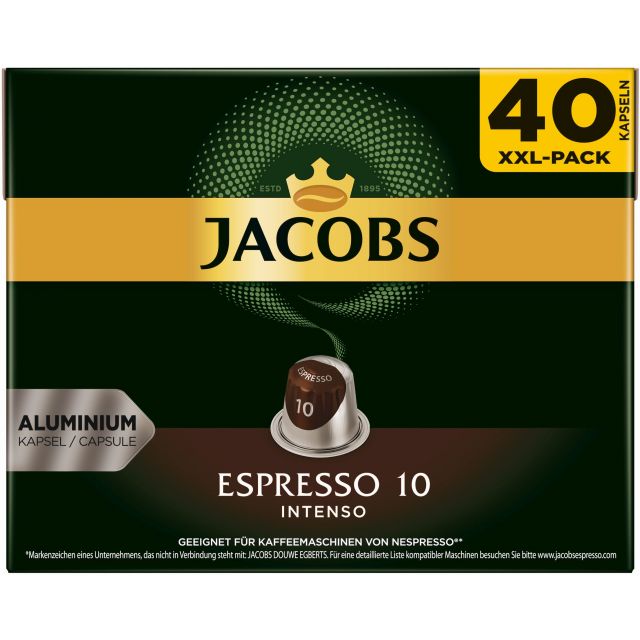 Jacobs Espresso 10 Intenso Capsules 40pcs 208g