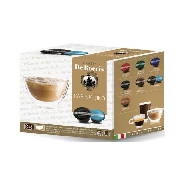 De Roccis Cappuccino Compatible Nescafè Dolce Gusto x16 164g