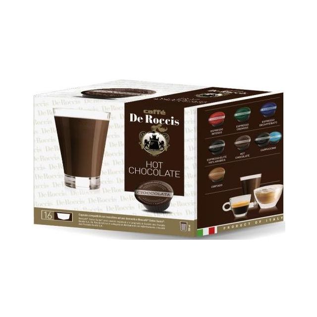 De Roccis Cioccolata Compatible Nescafè Dolce Gusto x16 224g