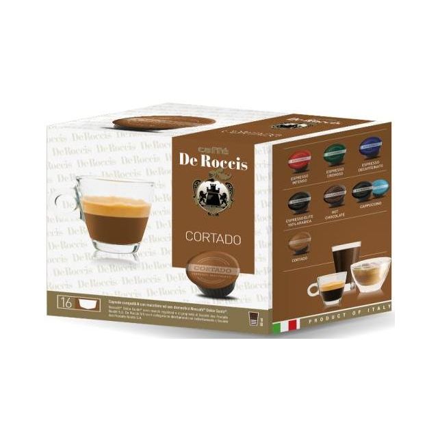 De Roccis Cortado Compatible Nescafè Dolce Gusto x16 101g