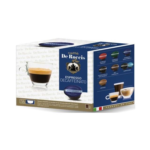 De Roccis Decaffeinato Compatible Nescafè Dolce Gusto x16 112g