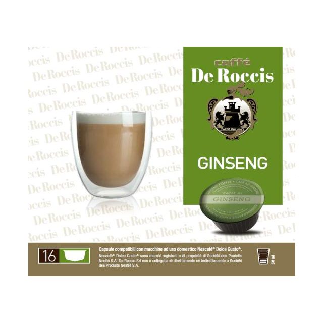 De Roccis Ginseng Compatible Nescafè Dolce Gusto x16 115g