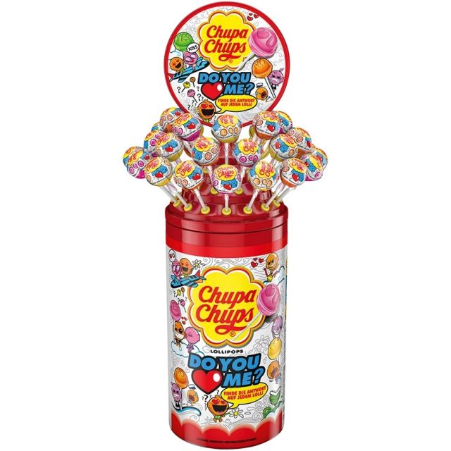 Chupa Chups Do You Love Me? 100er Dose mit Cap & Flag 1200g