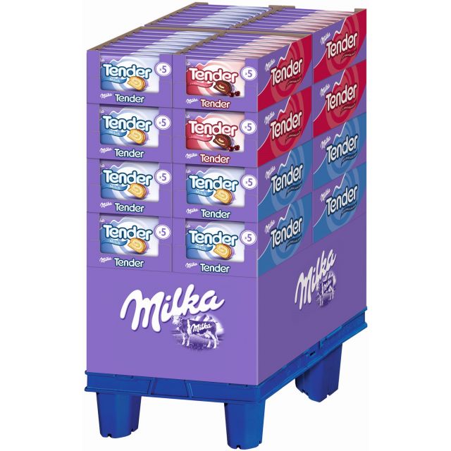 MDLZ DE Milka Tender Mix 5er, Display, 128pcs