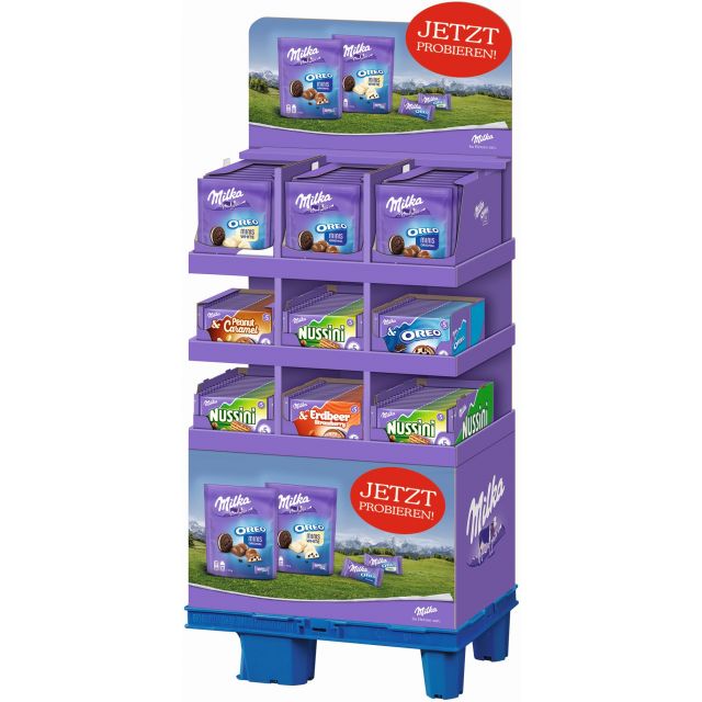 MDLZ DE Milka Riegel 5er & Minis, Display, 117pcs