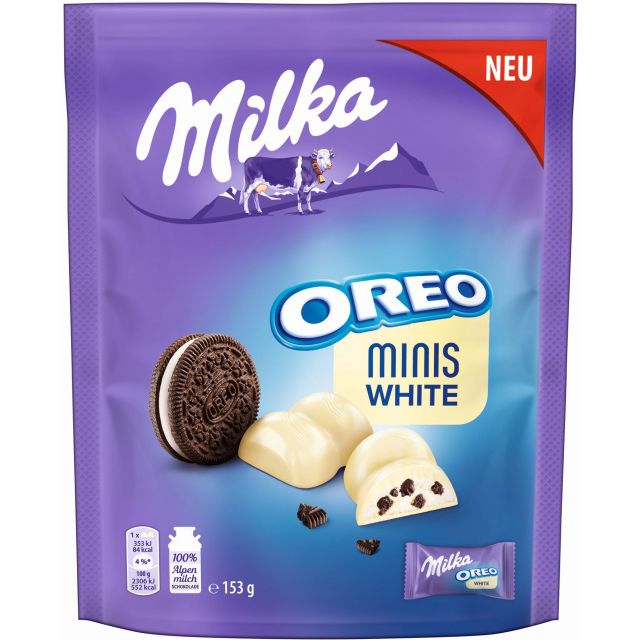 MDLZ DE Milka Oreo Minis White 153g