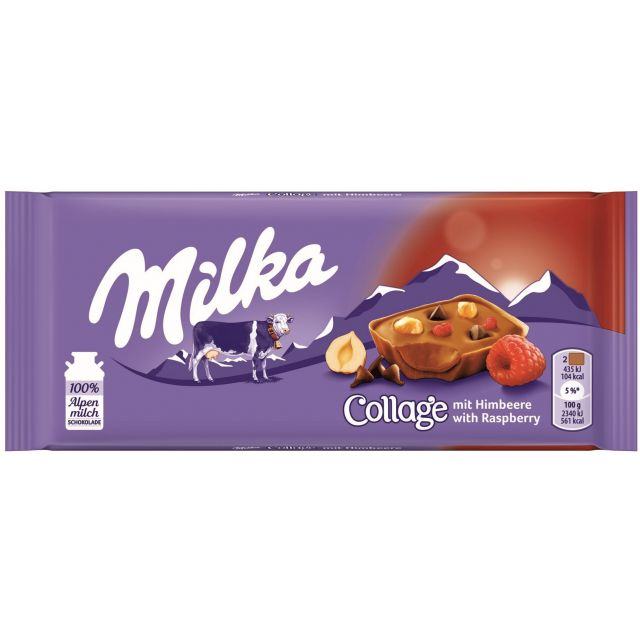 Mondelez DE Milka Collage Himbeere 93g