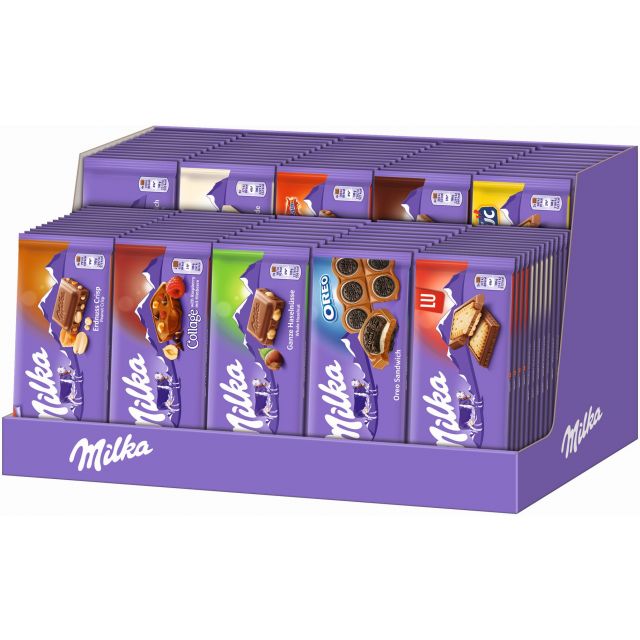 MDLZ DE Milka Sortimentskarton 18 sort, 115pcs