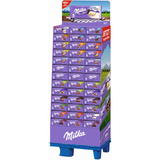 MDLZ DE Milka Tafel Shop 18 sort, Display, 781pcs