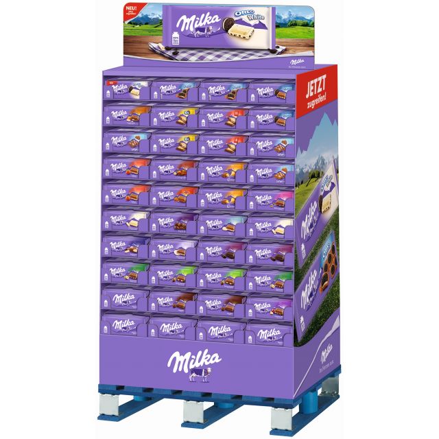 MDLZ DE Milka Tafel Shop 23 sort, Display, 1607pcs