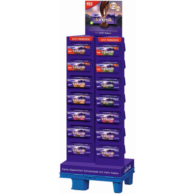 MDLZ DE Milka Tafel Shop 6 sort, Display, 350pcs