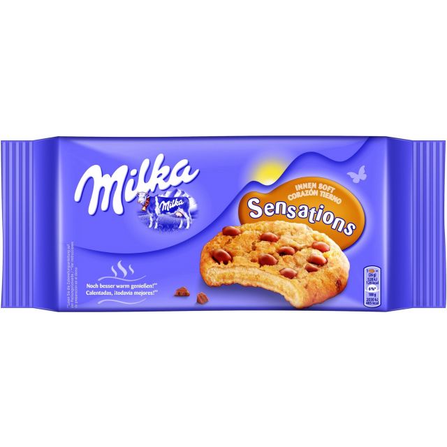 Mondelez DE Milka Cookies Sensations Innen Soft 156g