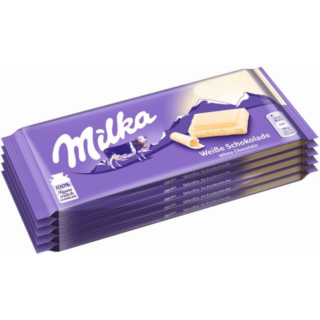 MDLZ DE Milka Weisse 5 x 100g