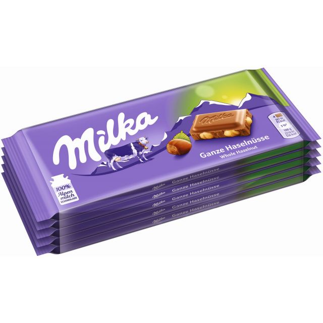 MDLZ DE Milka Ganze Haselnüsse 5 x 100g