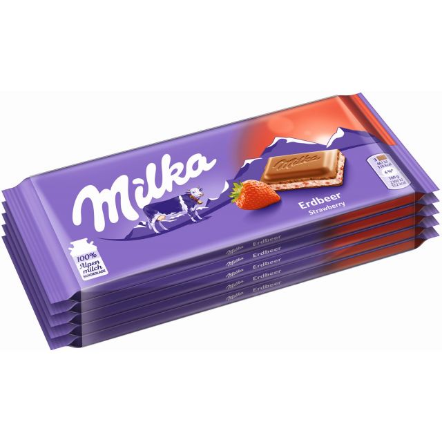 MDLZ DE Milka Erdbeer-Joghurt 5 x 100g