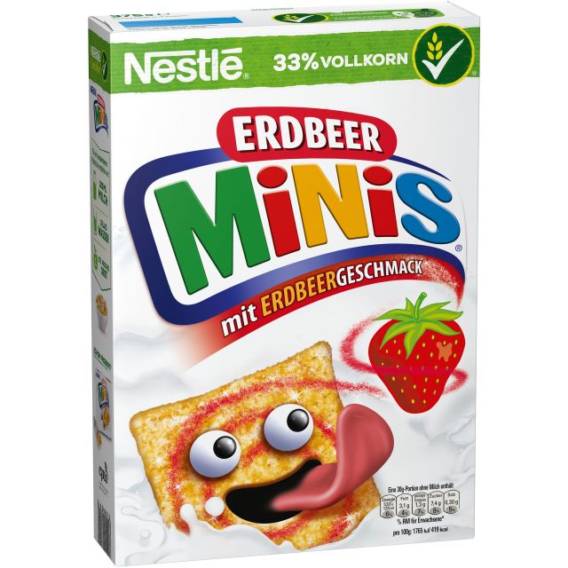 Nestle Cerealien Erdbeer Minis 375g, 14pcs