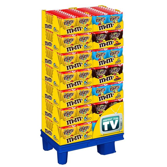 MDE M&M`s Peanut/Choco/Crispy, Display, 280pcs