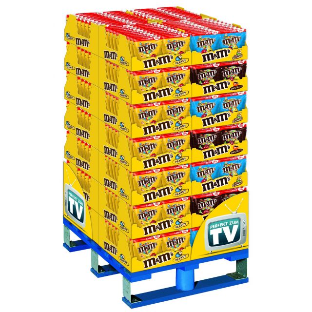 MDE M&M`s Peanut/Choco/Crispy, Display, 560pcs